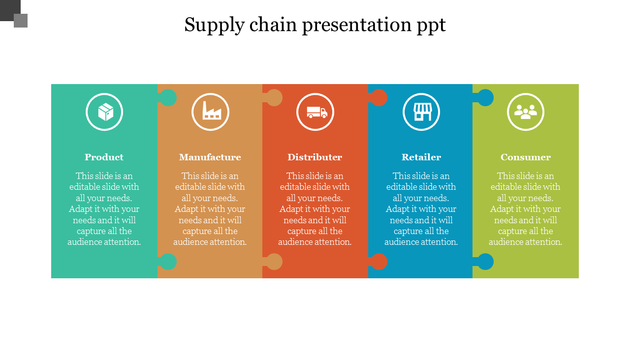 Beautiful Supply Chain Presentation PPT Slide Design